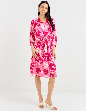 Vestido 3/4 casual La Mode para mujer