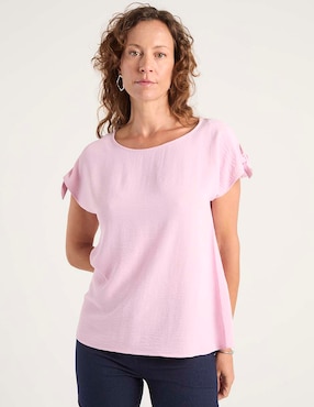 Blusa La Mode manga corta para mujer