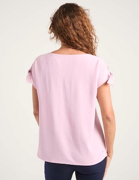Blusa La Mode manga corta para mujer