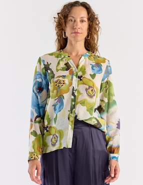 Blusa La Mode manga larga para mujer