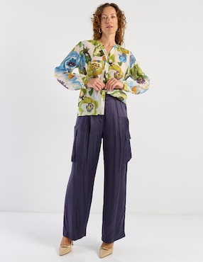 Blusa La Mode manga larga para mujer