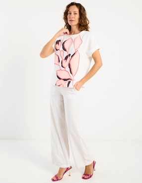 Blusa La Mode manga corta para mujer