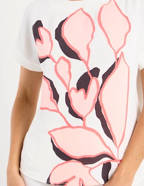 Blusa La Mode manga corta para mujer