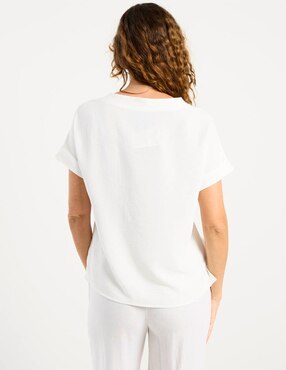 Blusa La Mode manga corta para mujer