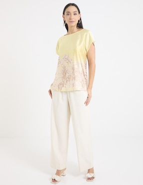 Blusa manga corta para mujer