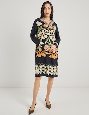 Vestido 3/4 casual La Mode para mujer