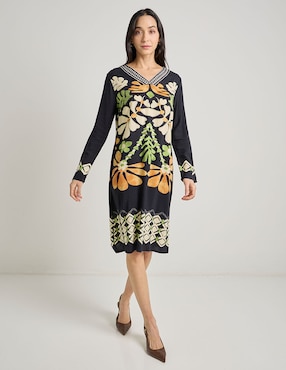 Vestido 3/4 casual La Mode para mujer