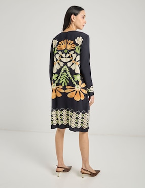 Vestido 3/4 casual La Mode para mujer