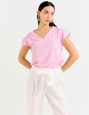 Blusa La Mode manga corta para mujer