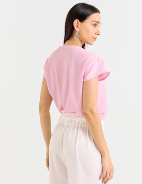 Blusa La Mode manga corta para mujer