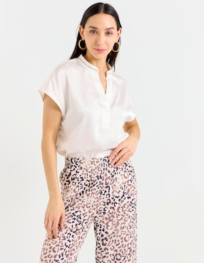 Blusa La Mode manga corta para mujer