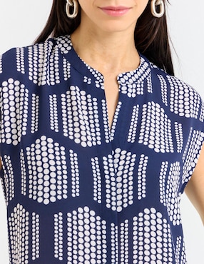 Blusa La Mode manga corta para mujer