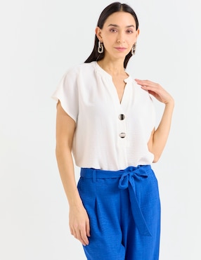 Blusa La Mode manga corta para mujer