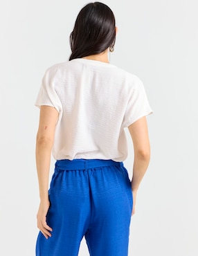 Blusa La Mode manga corta para mujer