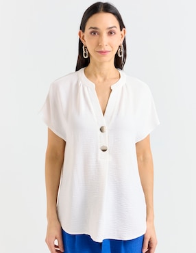 Blusa La Mode manga corta para mujer