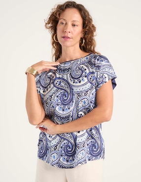 Blusa La Mode manga corta para mujer