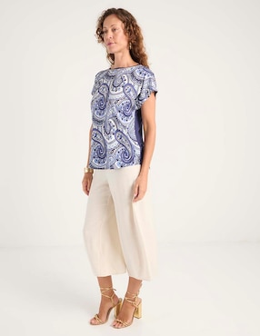 Blusa La Mode manga corta para mujer