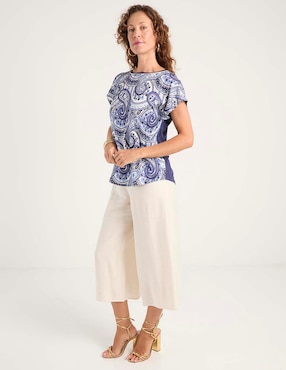 Blusa La Mode manga corta para mujer