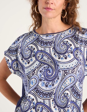 Blusa La Mode manga corta para mujer