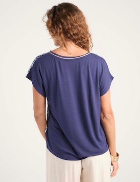 Blusa La Mode manga corta para mujer