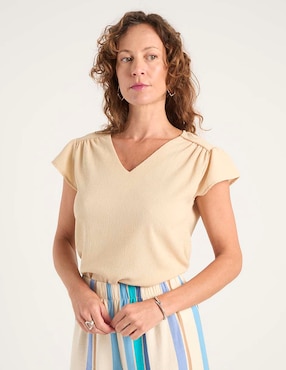 Blusa La Mode manga corta para mujer