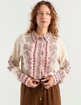 Blusa La Mode manga larga para mujer