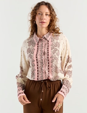 Blusa La Mode manga larga para mujer