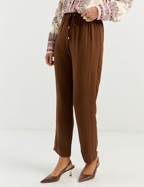 Pantalón relaxed La Mode slim para mujer