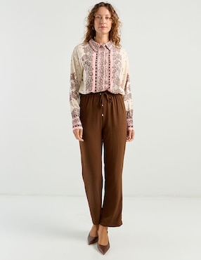Pantalón relaxed La Mode slim para mujer