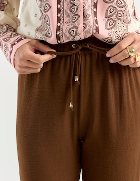Pantalón relaxed La Mode slim para mujer