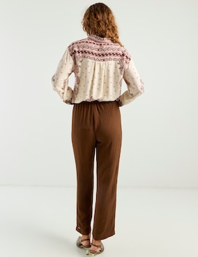 Pantalón relaxed La Mode slim para mujer