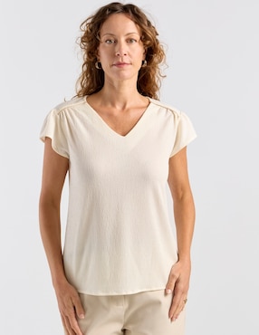 Blusa La Mode manga corta para mujer