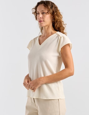 Blusa La Mode manga corta para mujer