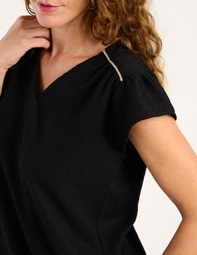 Blusa La Mode manga corta para mujer