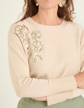 Suéter La Mode cuello redondo para mujer
