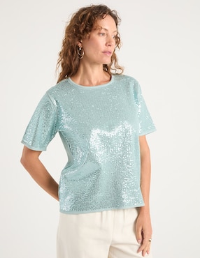 Blusa La Mode manga corta para mujer