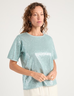Blusa La Mode manga corta para mujer
