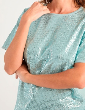 Blusa La Mode manga corta para mujer