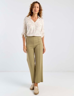 Blusa La Mode manga 3/4 para mujer