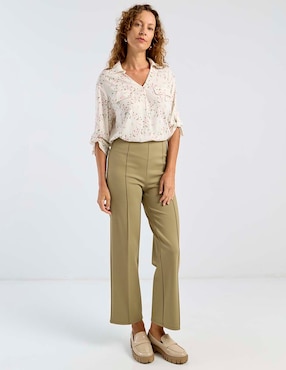 Blusa La Mode manga 3/4 para mujer