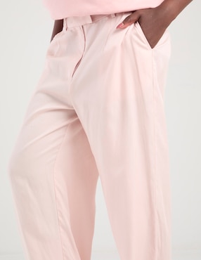 Pantalón relaxed La Mode straight para mujer