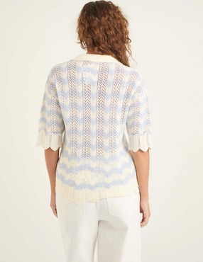 Blusa La Mode manga al codo para mujer