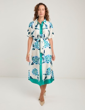 Vestido midi casual La Mode para mujer