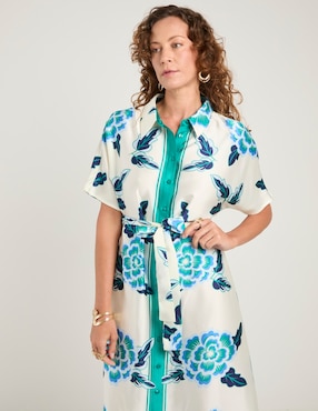 Vestido midi casual La Mode para mujer