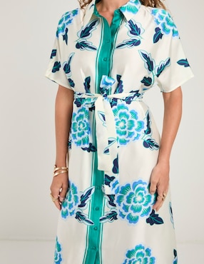 Vestido midi casual La Mode para mujer