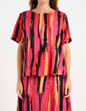 Blusa La Mode manga corta para mujer