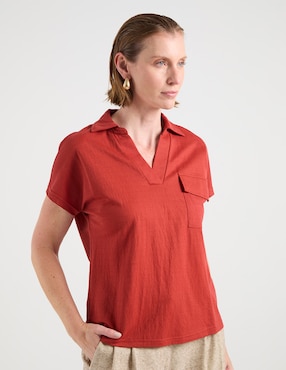 Blusa La Mode manga corta para mujer