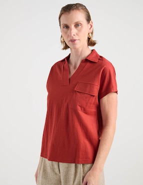 Blusa La Mode manga corta para mujer