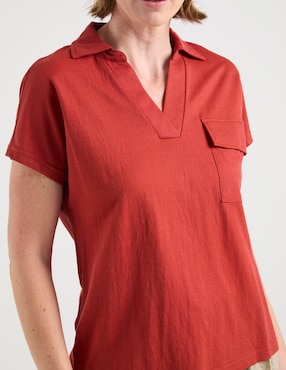 Blusa La Mode manga corta para mujer
