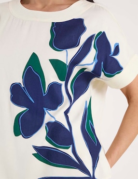 Blusa La Mode manga corta para mujer